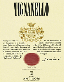 Tignanello, Marchesi Antinori, Tuscany