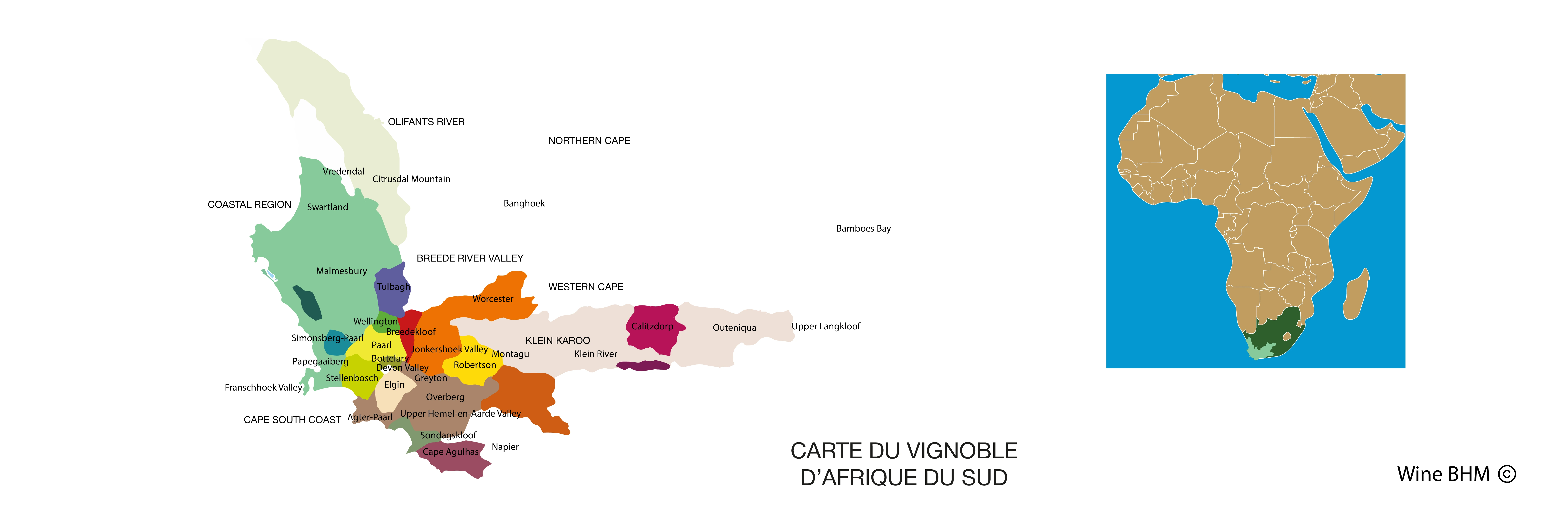 Vignobles d'Afrique du Sud
